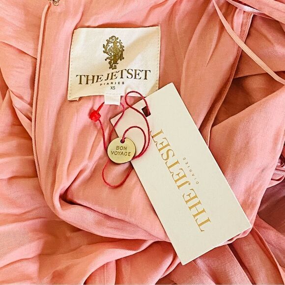 The Jetset Diaries Revolve Peach Wavelength Dress Sz XS NWT - Picture 10 of 13